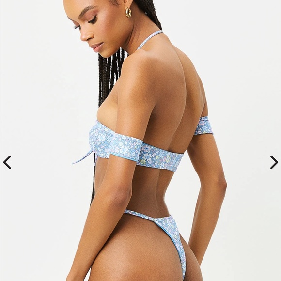 Frankie’s Bikini Springtime Jagger Bandeau, Foxy String Top, Foxy Cheeky Bottom - Picture 2 of 16